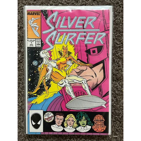 Silver Surfer Vol. 3 #1, 2, 4, 6, 7, 8, 9 (1987 Marvel) Lot of 7 - 3 KEY ISSUES - Picture 2 of 8